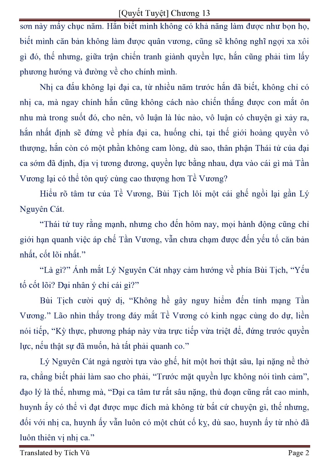 Quyt Tuyệt Chương 13 - 02