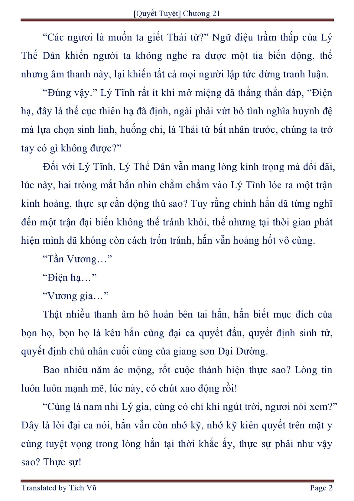 Quyt Tuyệt Chương 21 - 02